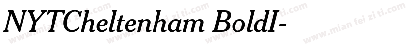 NYTCheltenham BoldI字体转换